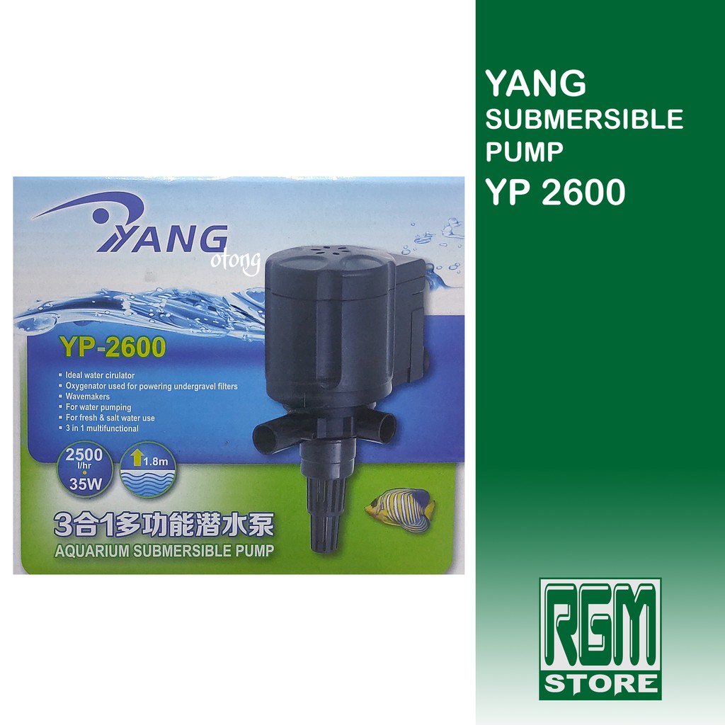 YANG YP2600 yp 2600 mesin pompa air celup aquarium aquascape