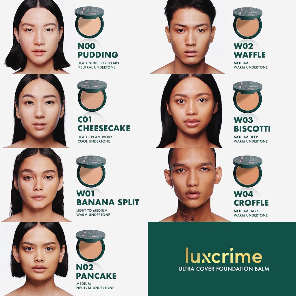 ⭐BAGUS⭐ LUXCRIME  Ultra Cover Foundation Balm | Cheesecake Puding