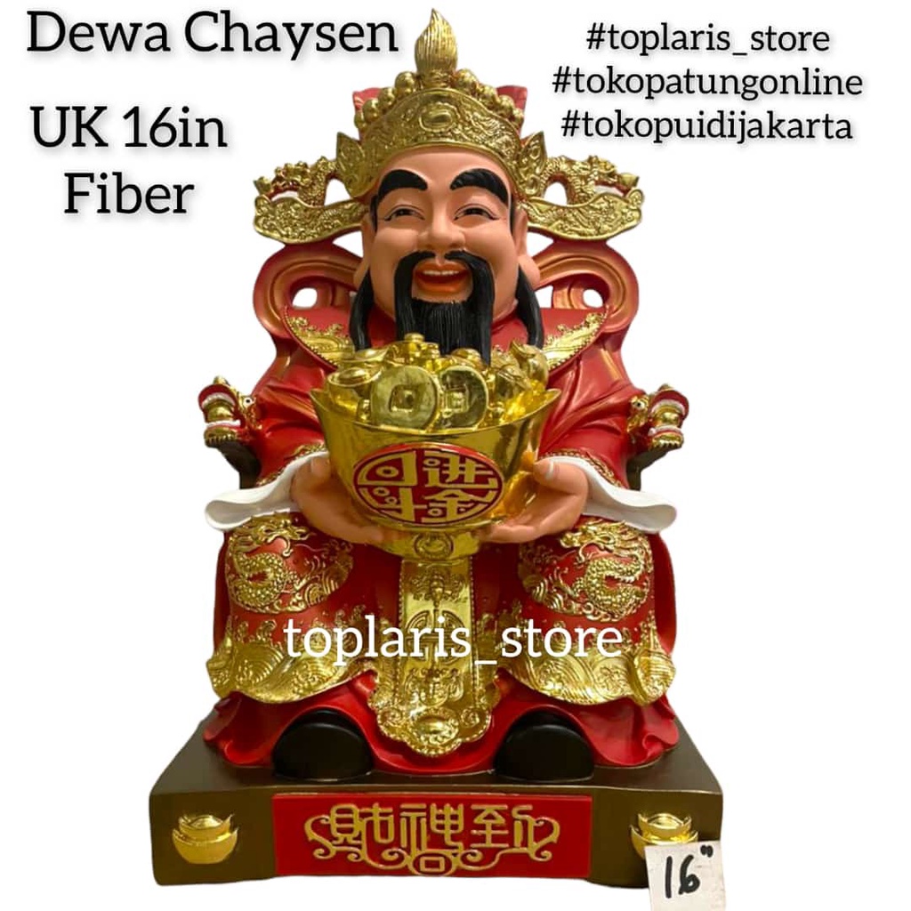 Patung Chaysen Dewa Rejeki Fiber 16in 022