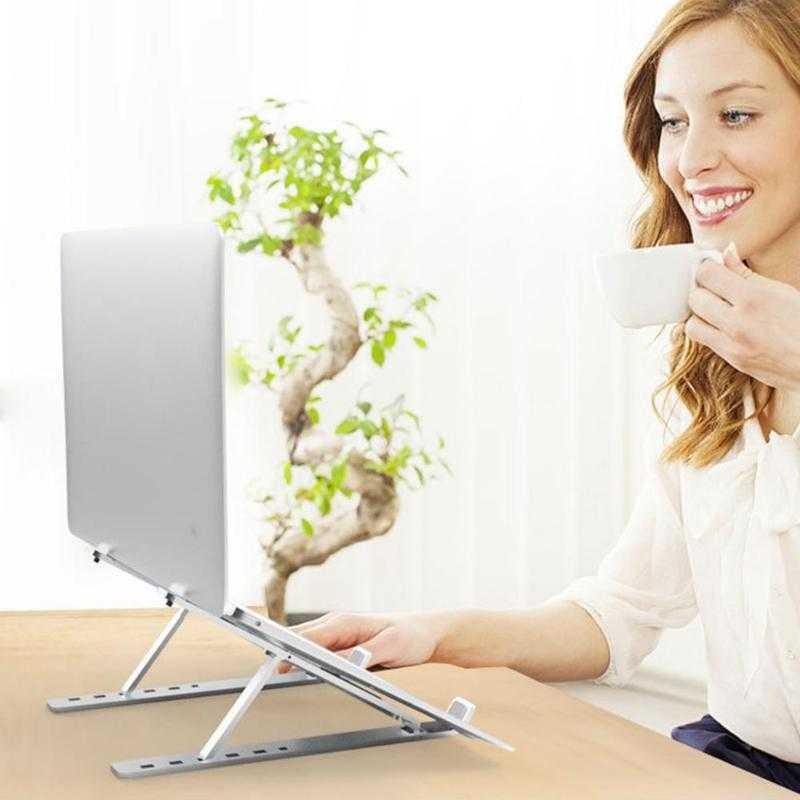 Best Seller ! NUOXI Laptop Stand Aluminium Foldable Adjustable 6 Height - N3