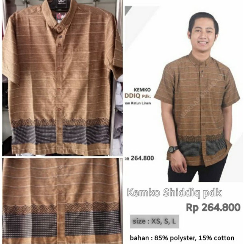 Koko Kemko Shidddiq Pendek DDIQ By. RabbaniBaju Koko Pria
Rp.264.800
Bahan : katun Linen
