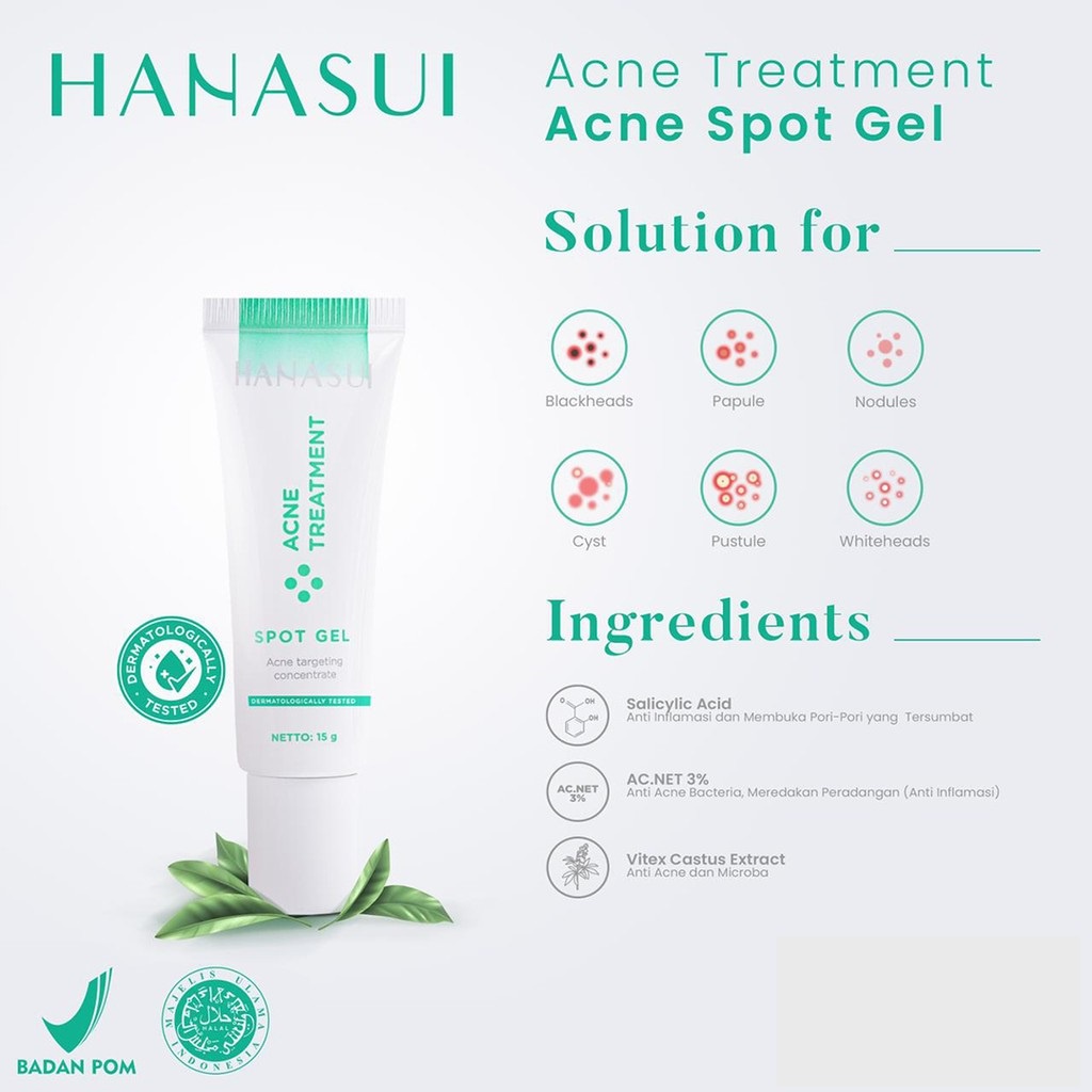 HANASUI Collagen Water | Acne Treatment | Flawless Glow 10 Series | Acne Spot | Night Day Cream | Essence | Skincare Skin (VICTORIA)