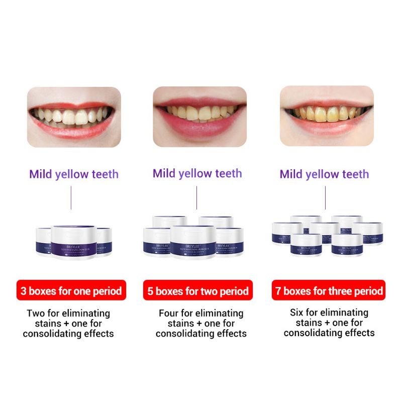 BREYLEE TEETH WHITENING SERIES [TEETH WHITENING POWDER | BREYLEE TEEH