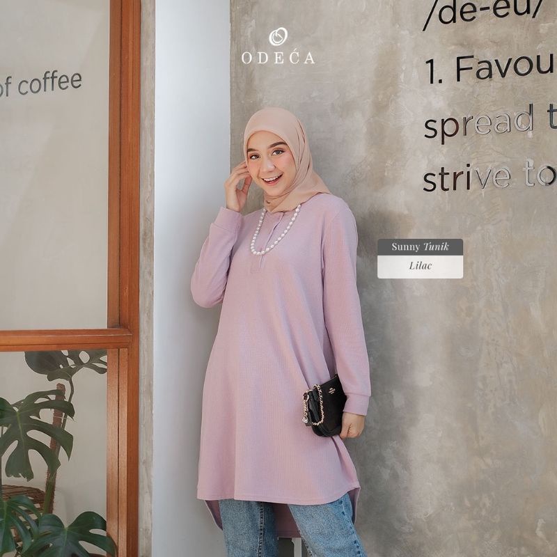 [Preloved] Sunny Tunik by Odeca (Lilac / SM)