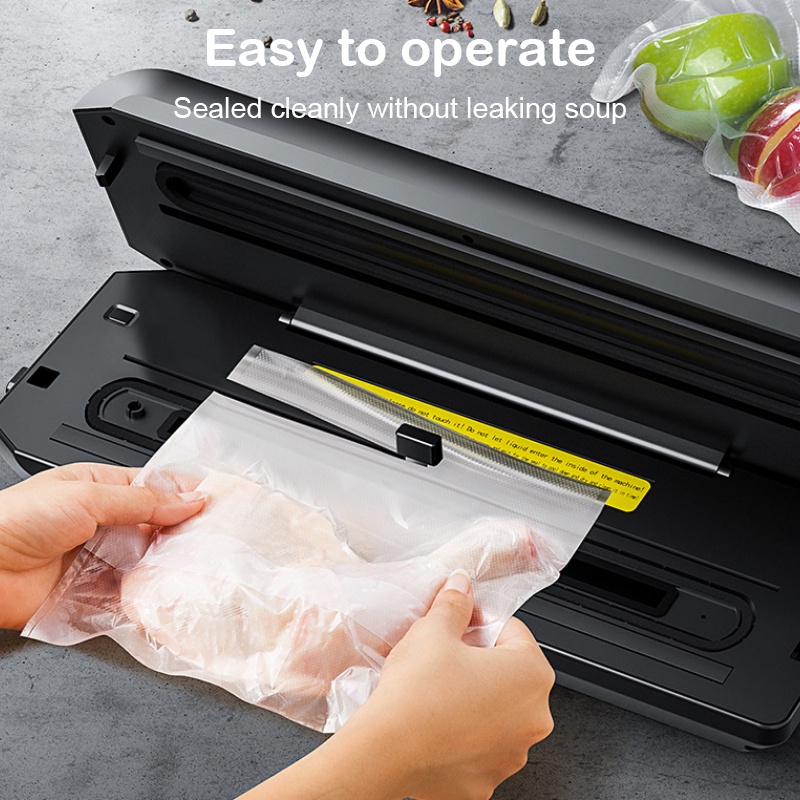 Vacuum Sealer Otomatis Basah dan Kering Food Sealer 4 in 1 vacum makanan FREE 10pcs Vacuum bags new arrival