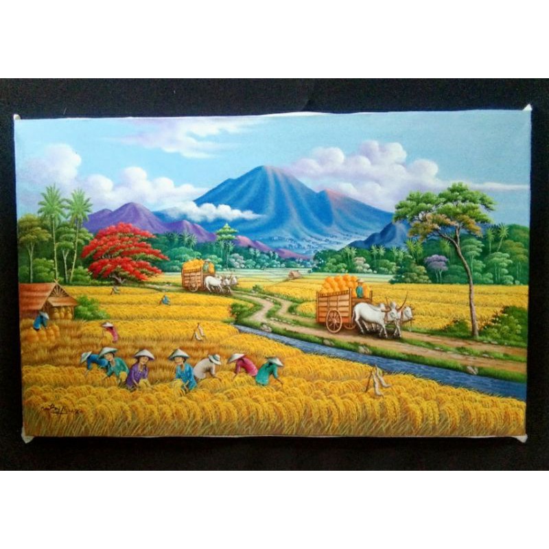 lukisan panen raya