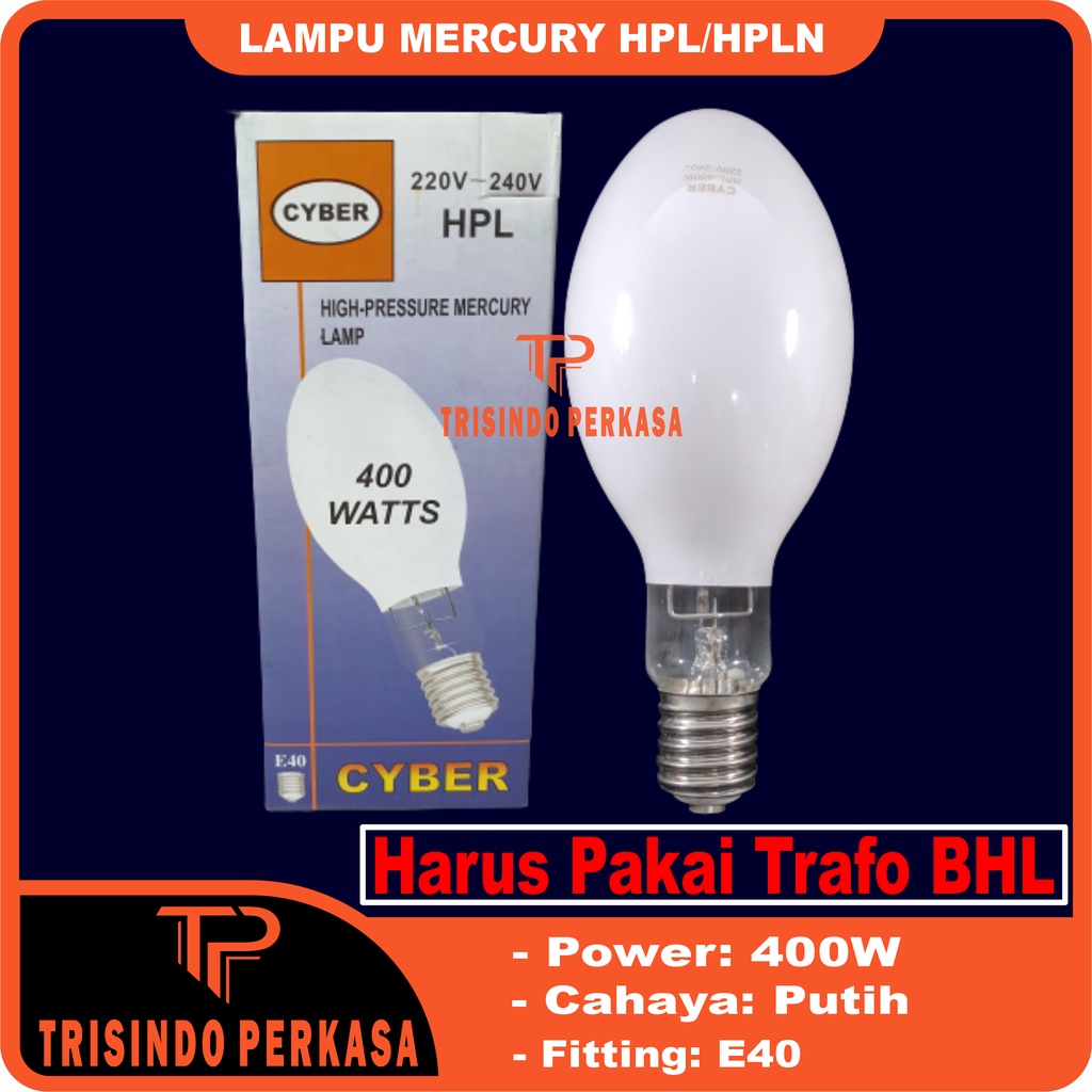 Jual Lampu Mercury Hpl Hpl N Hpln W Watt E Hg Bola Lampu Jalan Shopee Indonesia