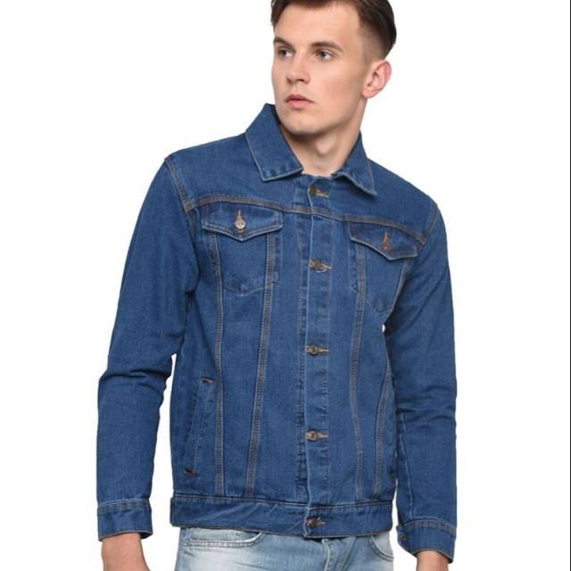 jaket jeans cowok, jaket laki laki, jaket jeans pria,jaket cowok keren usc 711