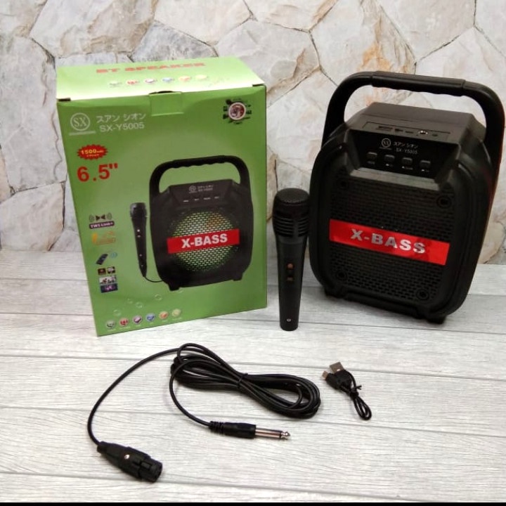 Promo Terbaru!!! Speaker Karaoke Portable Shuangxiong SX-Y5005 Gratis Microphone Berkualitas