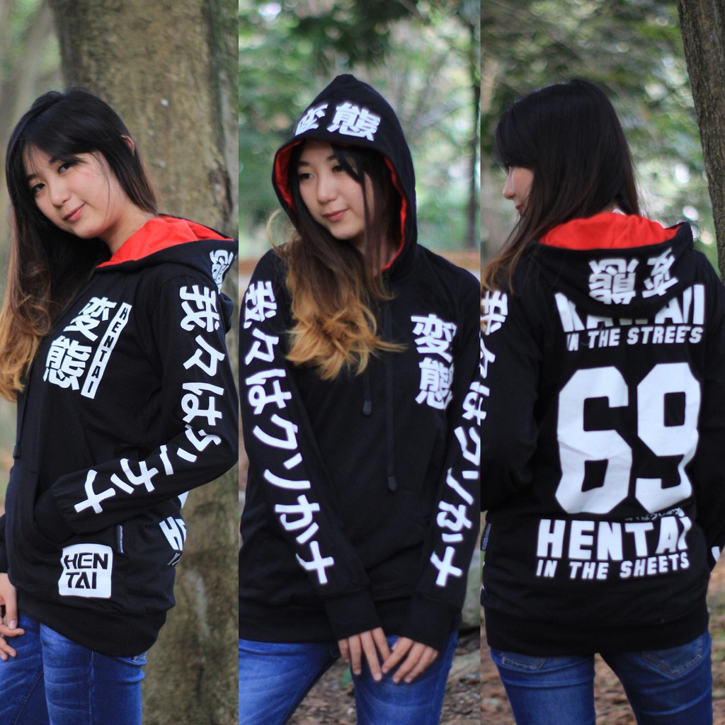 Sweater Hentai x Kawaii Black Red