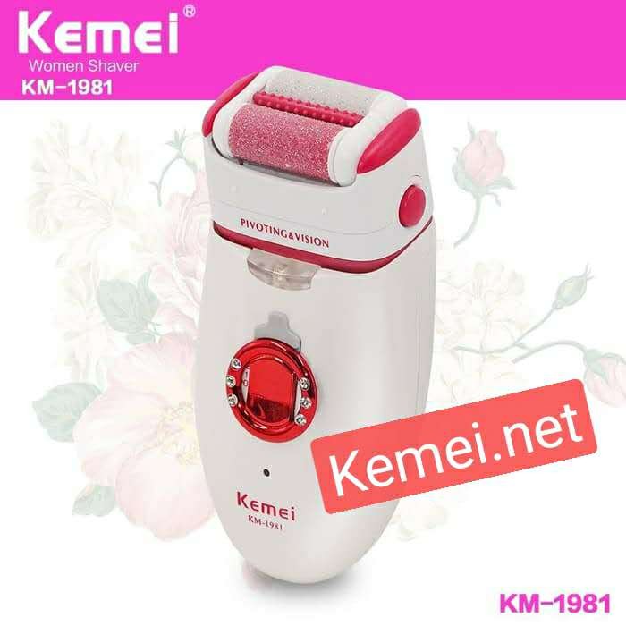 KEMEI KM-1981 3 In 1 Electric Callus Remover Extra Epilator Shaver