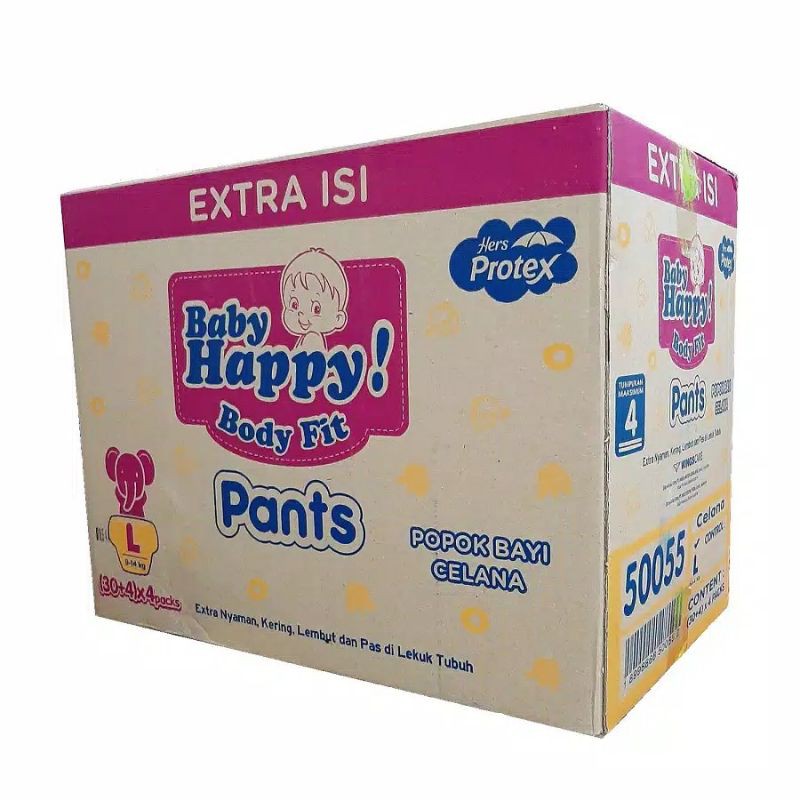 Baby Happy Pants L30 1 Dus isi 4 Pcs [KHUSUS GOSEND/GRAB]