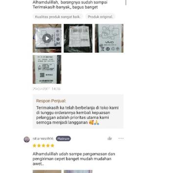 FREE ONGKIR!Baterai Vivo Y21 Y22 Y13 Y15 B65 Original Batre Battery 5000 mAh|KD3