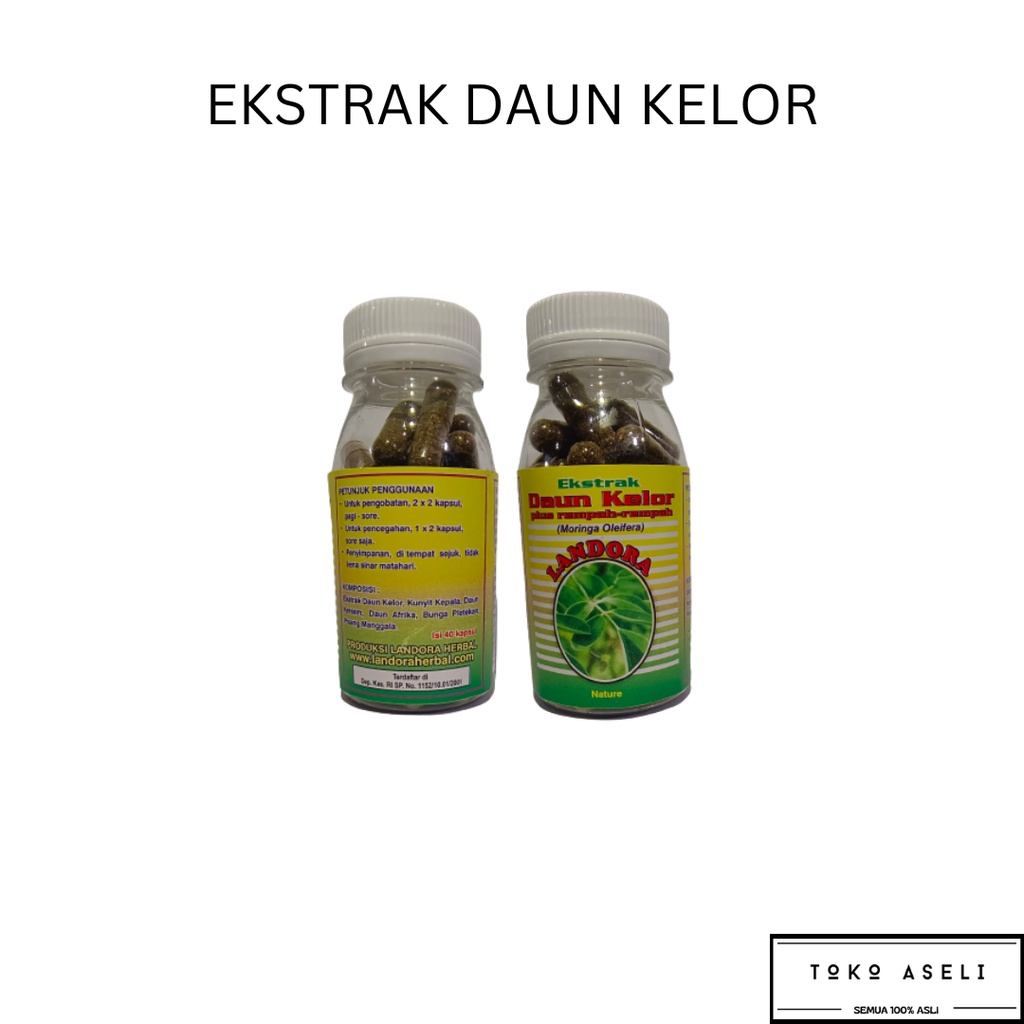 Jual Ekstrak Daun Kelor Kapsul By Landora | Shopee Indonesia