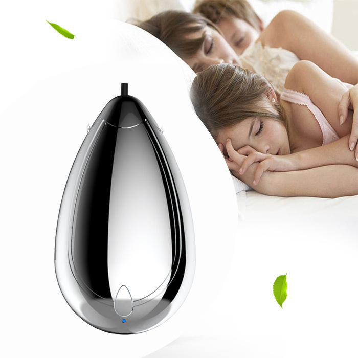 Kalung Air Purifier / Humidifier / Ozone Generator Ion Negatif Mini Dapat Dipakai