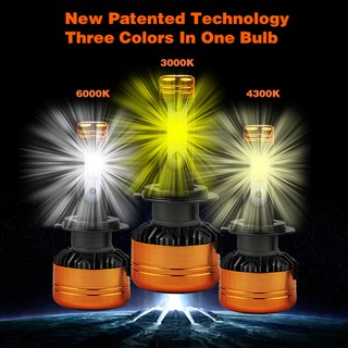 Z5 Lampu Depan Mobil LED 3 Warna 50W 5800lm 3000K 6000K Z5 Lampu Depan Mobil LED 3 Warna 50W 5800lm 3000K 6000K