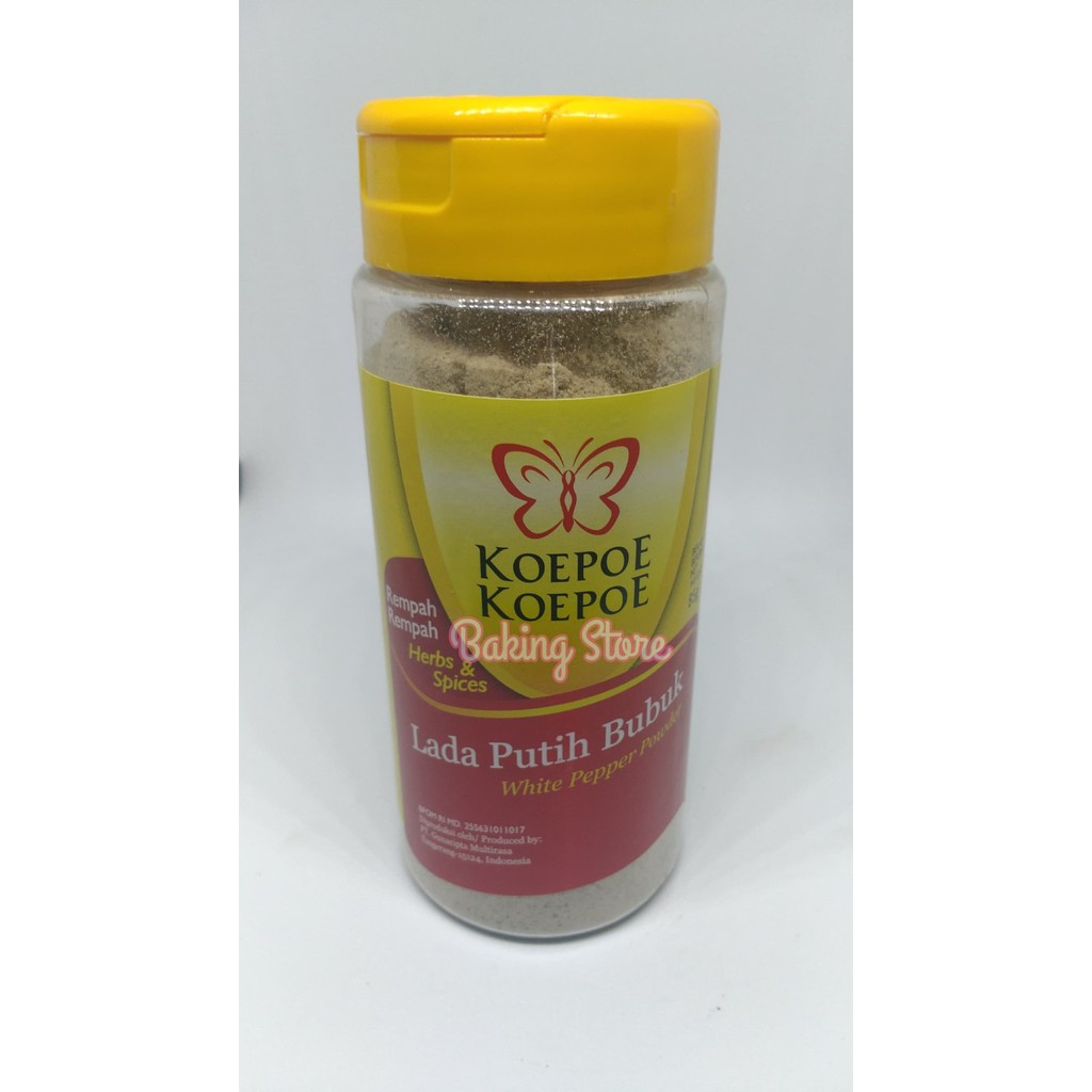 Koepoe-Koepoe / Kupu-Kupu Lada Lada Putih Bubuk 70gr