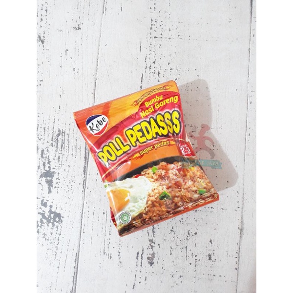 

Bumbu Nasi Goreng Kobe Poll Pedas 20gr (isi 6 pcs)