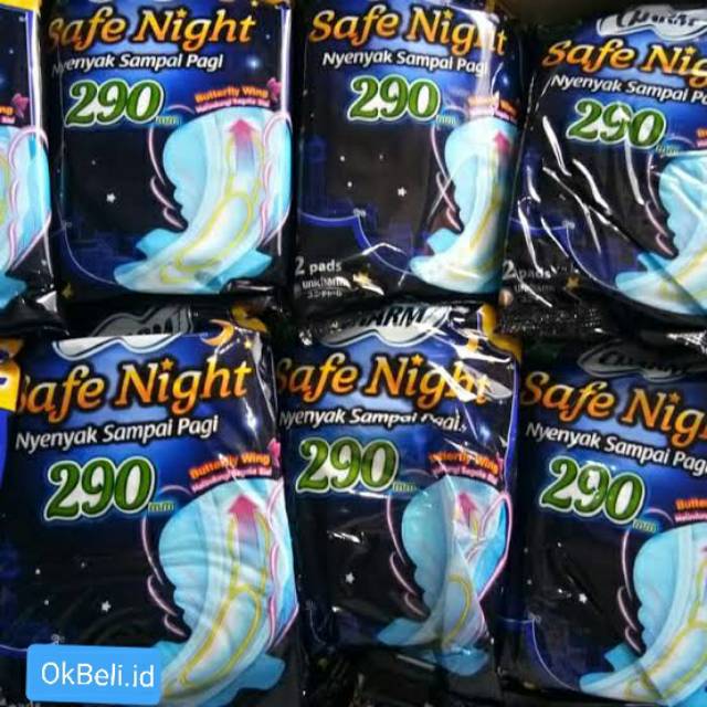 Pembalut charm safe night 290 kemasan renteng