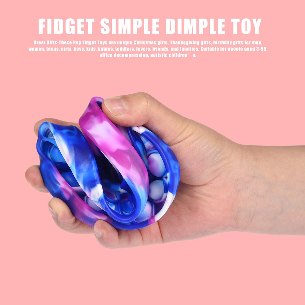 Pop It Mainan Fidget Spinner Bentuk Es Krim Warna Pelangi Untuk Hadiah Anak