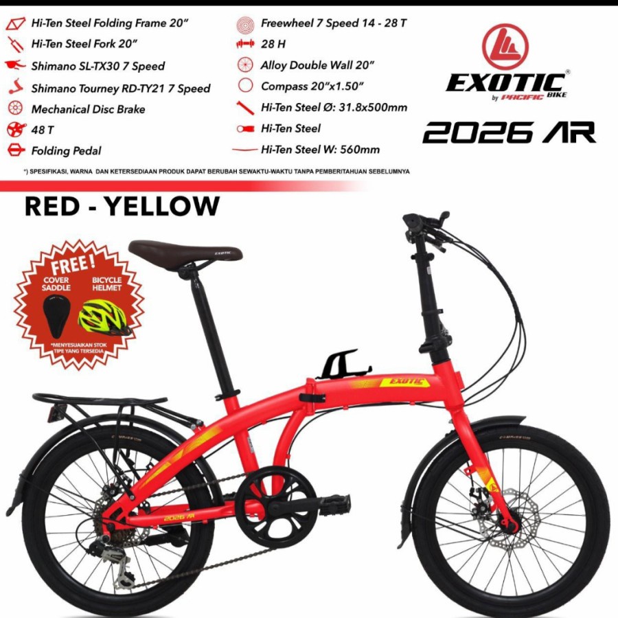 Sepeda Lipat Exotic ET-2026 AR 20 Inch