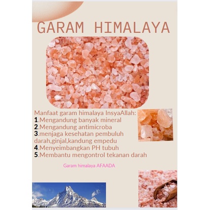 

GARAM HIMALAYA / PINK SALT MURAH 250gr