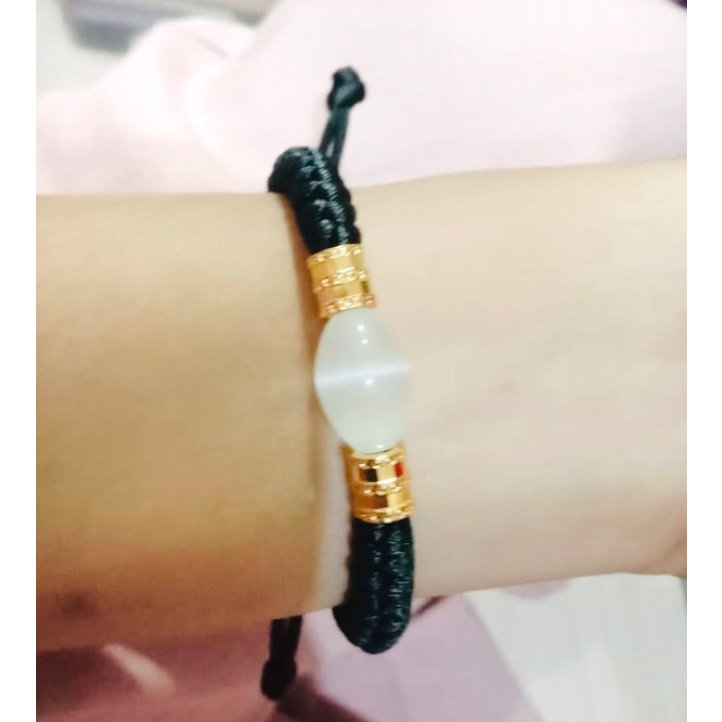 gelang batu mata kucing //gelang rajut //gelang /.perhiasan