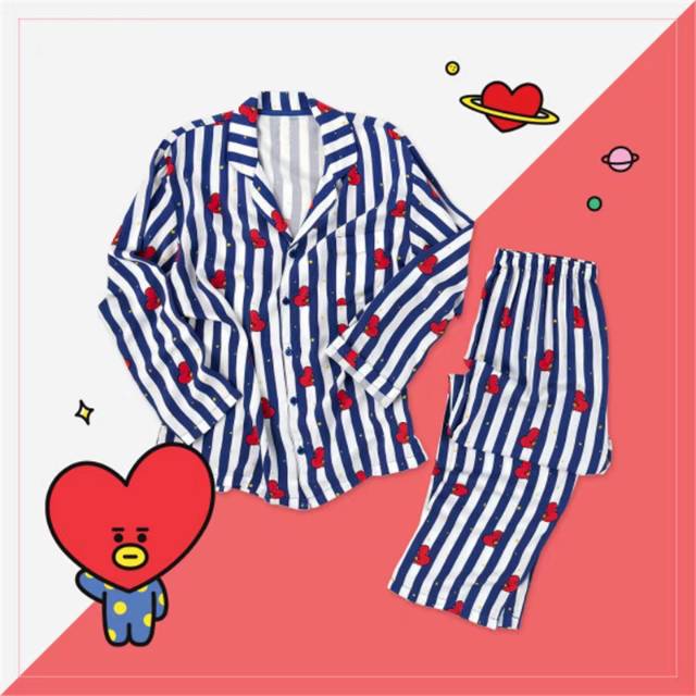 PIYAMA BTS BT21 TATA KIM TAEHYUN PAJAMA SET