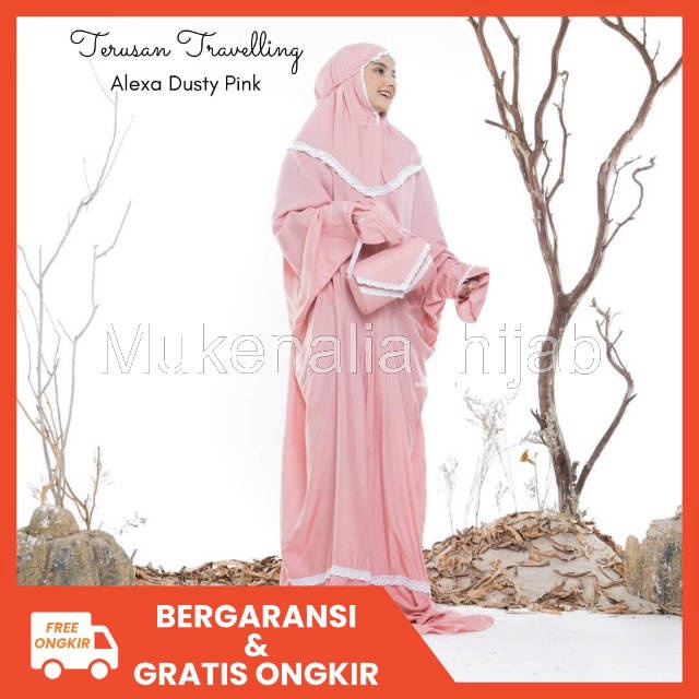 MUKENA DEWASA TERUSAN TRAVELING RENDA ALEXA