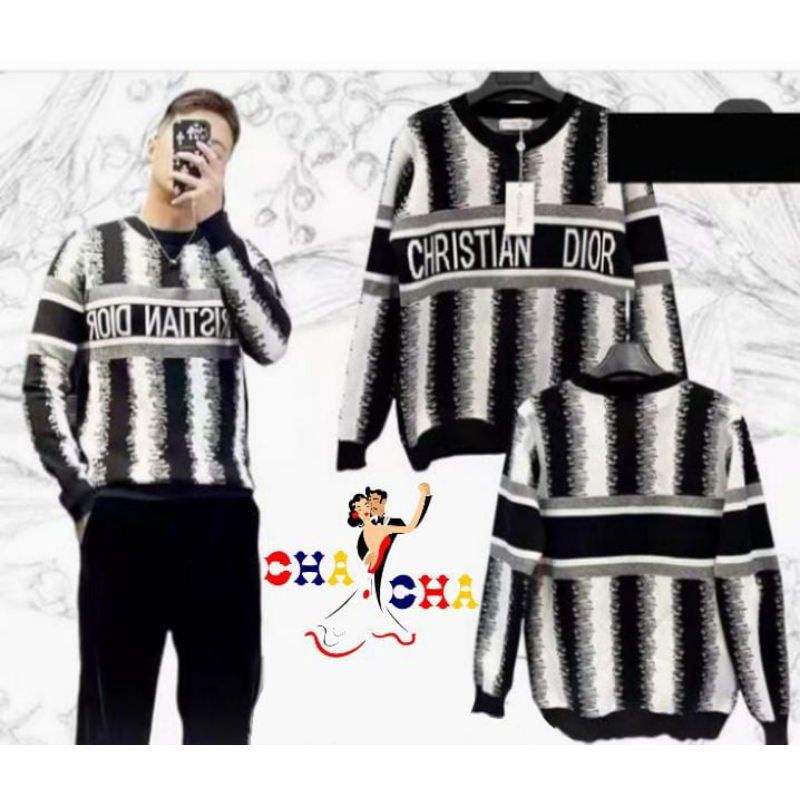 SWEATER RAJUT IMPORT PREMIUM DIOR SALUR