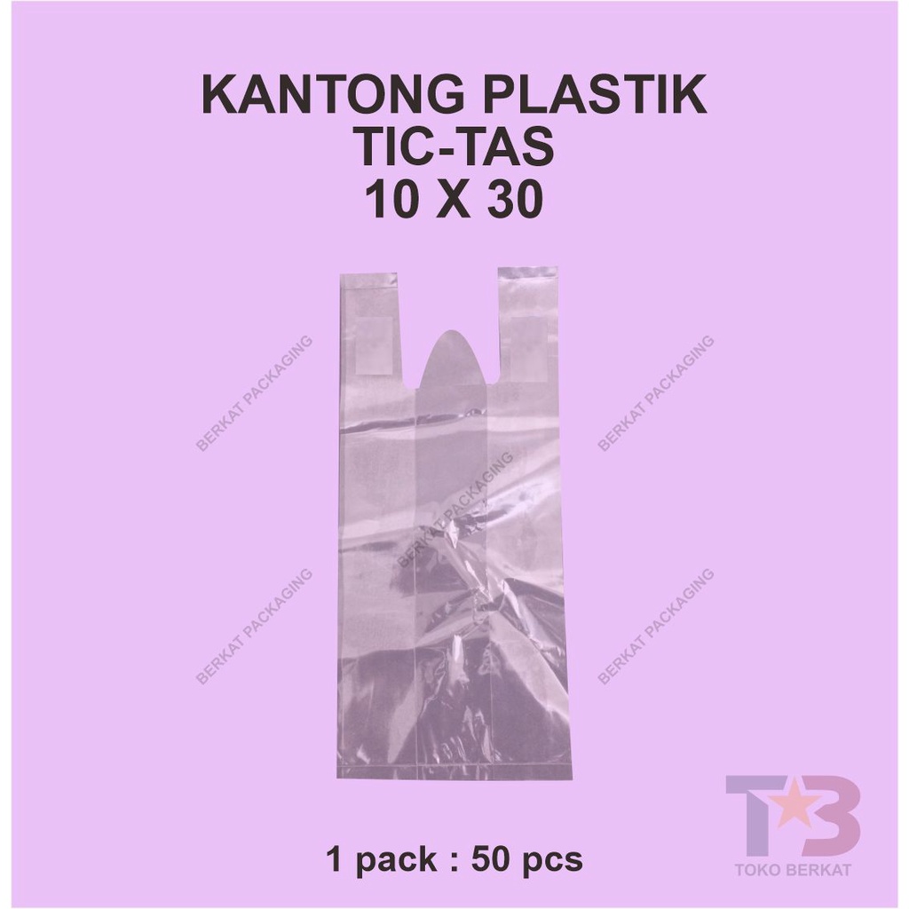 Kantong Tas Plastik LLDPE 10 x 30/Plastik LLDPE/Plastik Merk TICTAS/Plastik Tebal/Plastik Janji Jiwa