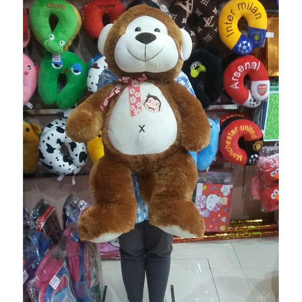 Boneka Monyet Jumbo Lucu / Boneka Monyet / Boneka Murah / Boneka Monkey