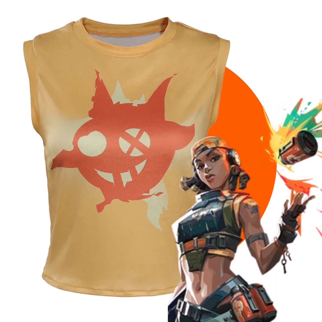 Jeu Valorant Raze Tee-shirt Cosplay Costume main image 1