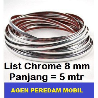 List Chrome Mobil Lebar 8 mm x 5 mtr