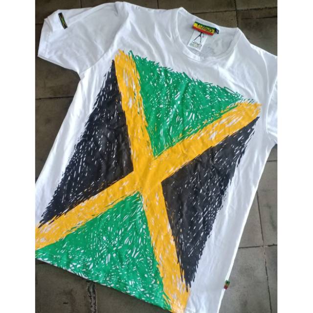 Kaos Jamaika baju  reggae  rasta  Jamaika Bob Marley original 