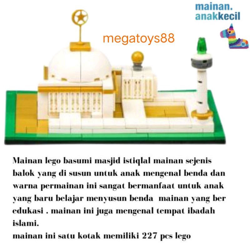 Brick balok susun islami MASJID ISTIQLAL