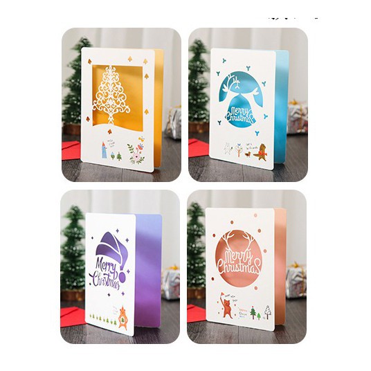 GCCF kartu ucapan greeting card natal merry christmas new year window - Kuning