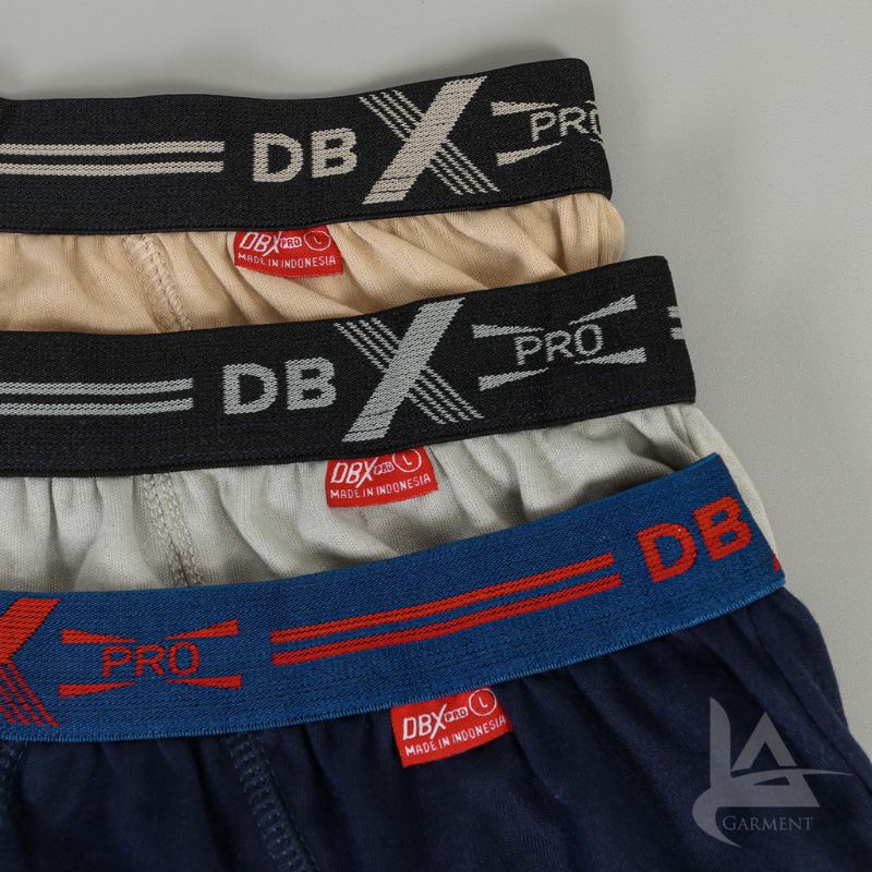 Celana Dalam Pria DBX PRO Man Karet BOXER (M L XL 3L 4L) (Isi 3pcs) Cd Pria Celana Dalam Pria