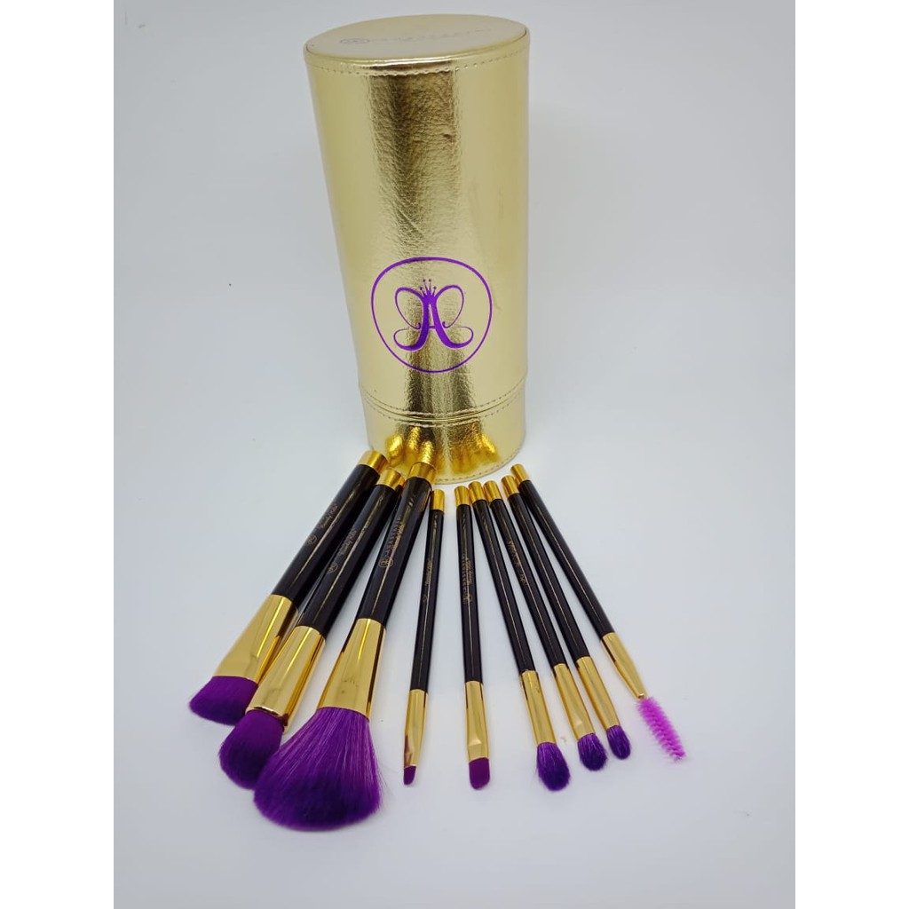 Anastasya beverly hills brush original/Kuas Tabung /Oroginal 9 set /Gold colour