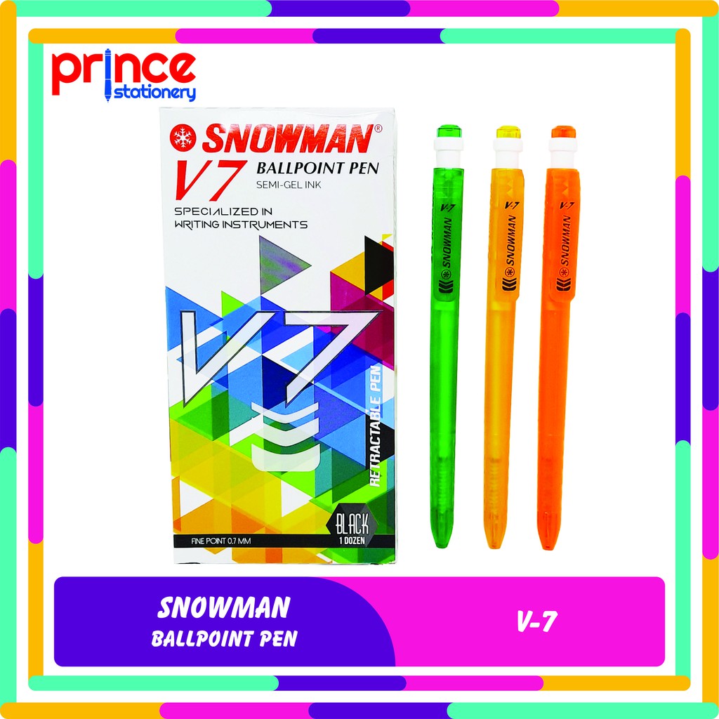 

BALLPOINT / PULPEN / PENA / PEN SNOWMAN V-7