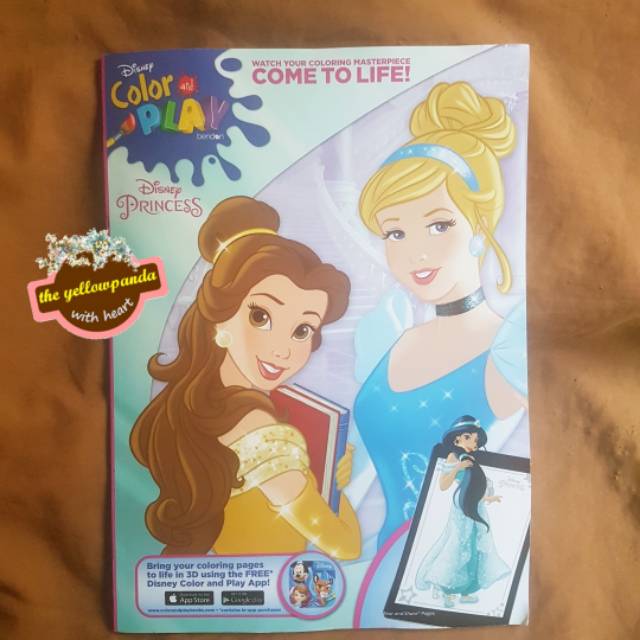 Download Disney Princess Color And Play Book Shopee Indonesia