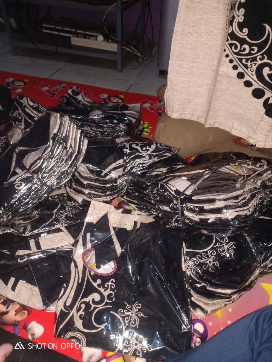 Bswart Batik Hrb026 Kenongo Hem Pendek Padi Pekalongan M L Xl Batik Pria Murah Modern Grosir