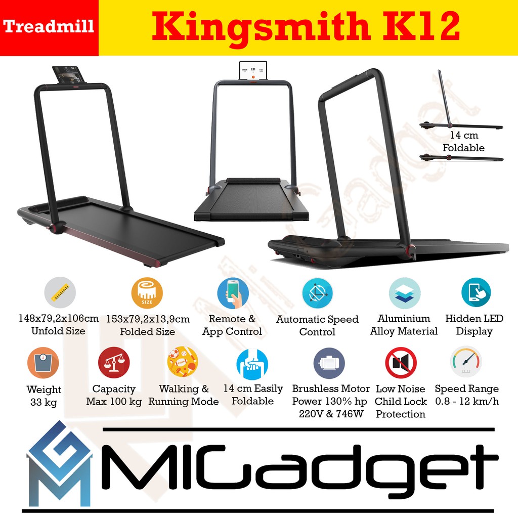 Kingsmith K12 Smart Folding Treadmill - Global Version