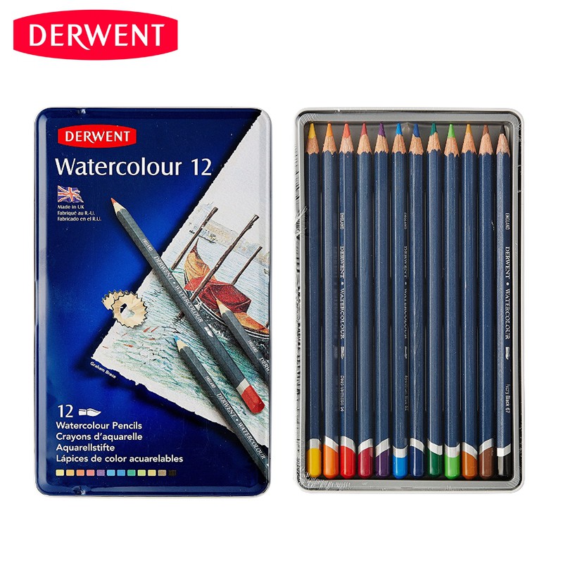 

Derwent Watercolour Pencil Tin 12