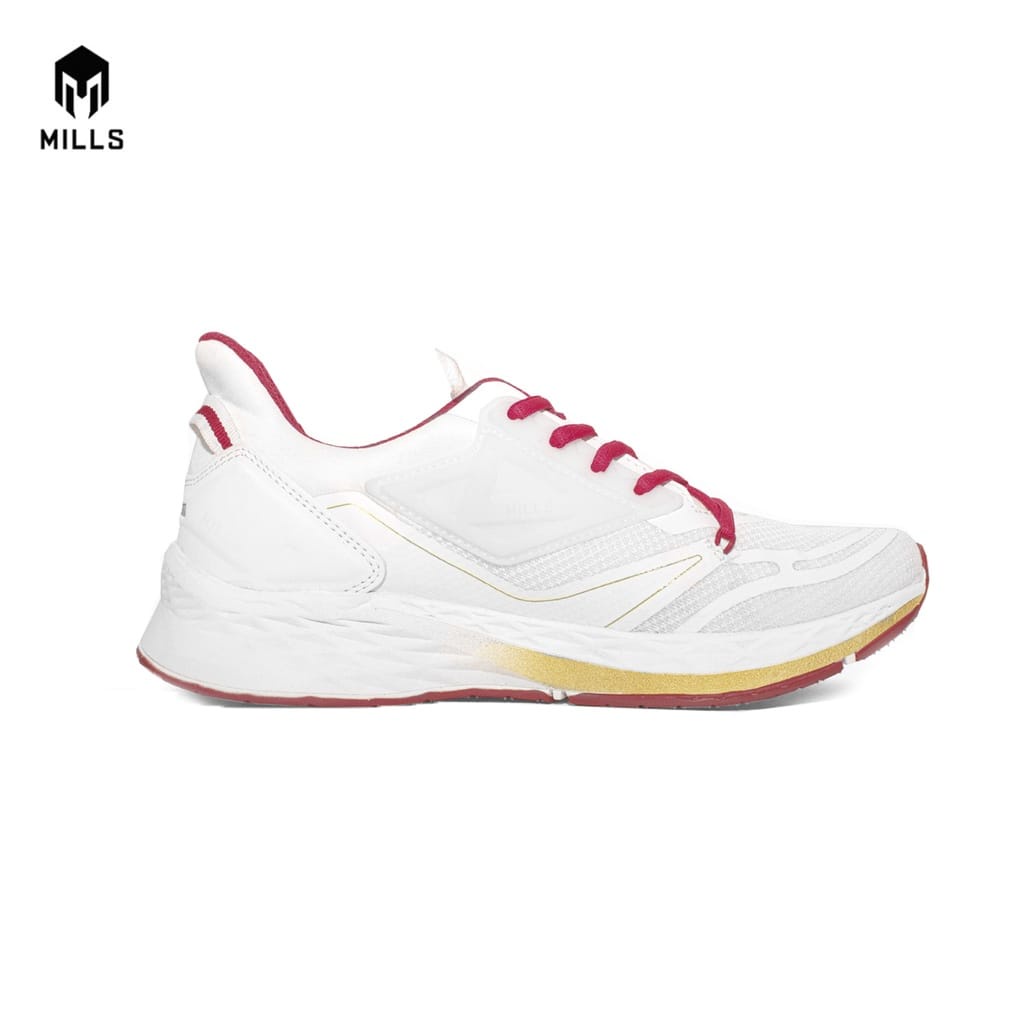 MILLS SEPATU 9100205 TREXIMO HYDRA WHITE-RED-GOLD ORIGINAL