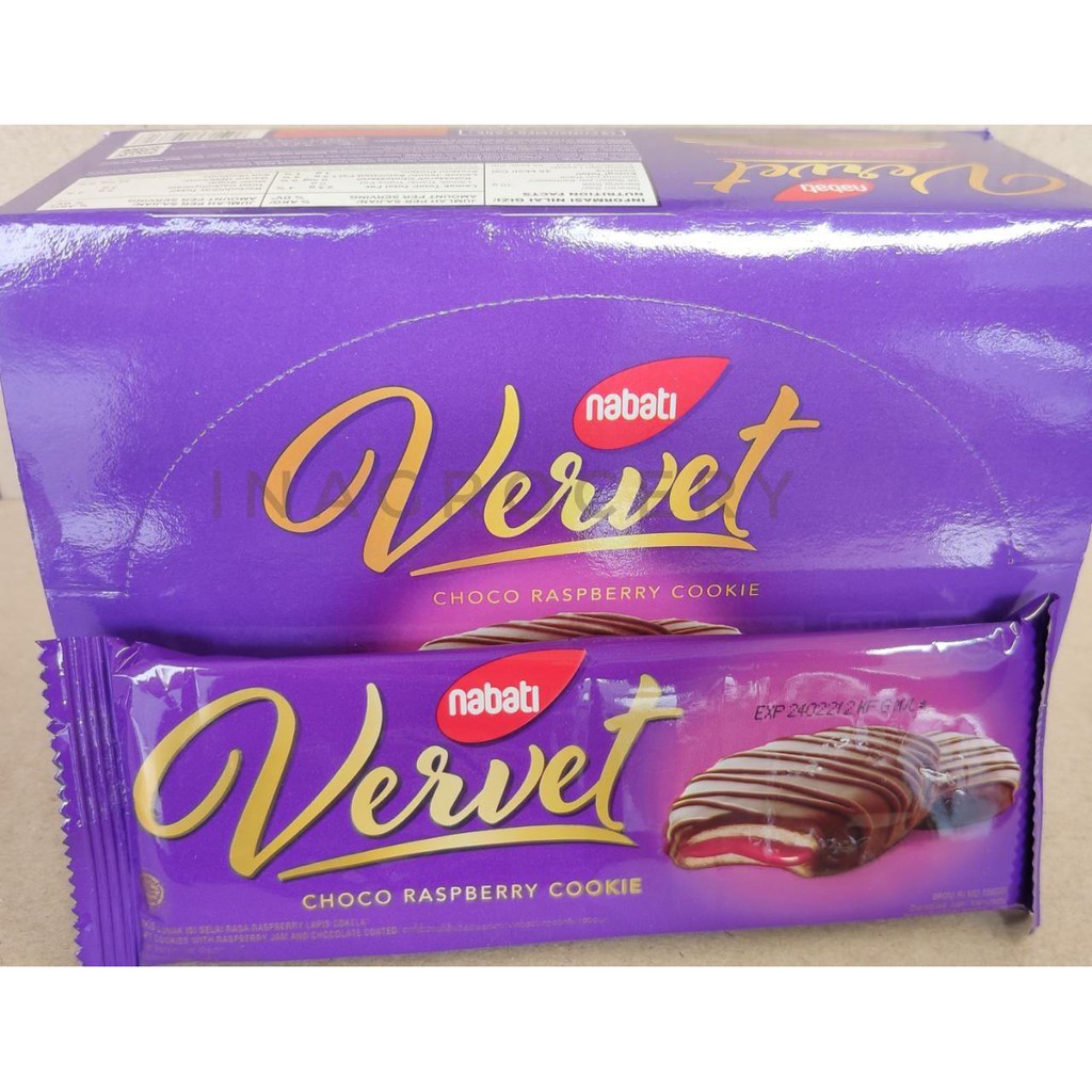 NABATI VERVET CHOCO RASPBERRY COOKIES 10pcs x 38gr