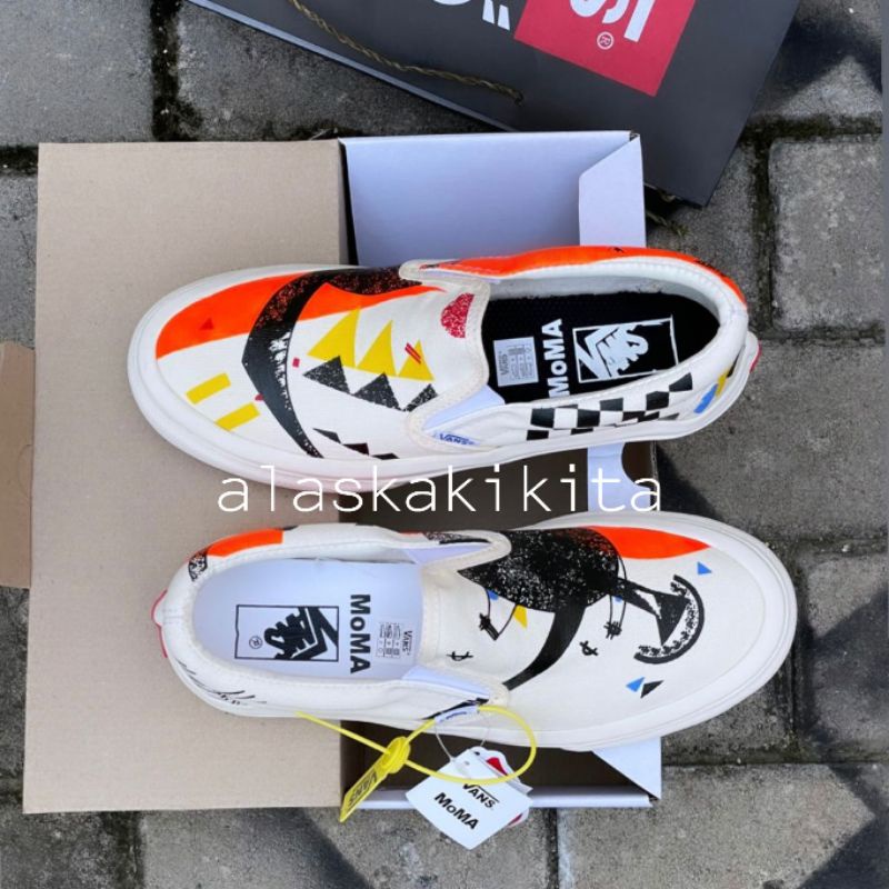 Sepatu Vans Slip On MoMA Import China BNIB Pria Wanita