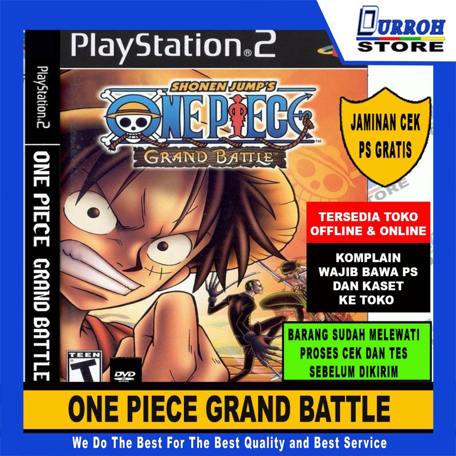 KASET GAME PS 2 ONE PIECE GRAND BATTLE
