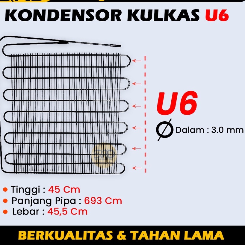 KONDENSOR KULKAS - CONDENSOR 6U