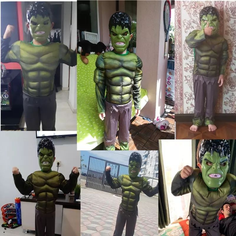 Kostum Hulk Anak Costume Costplay hallowen Superhero Avenger